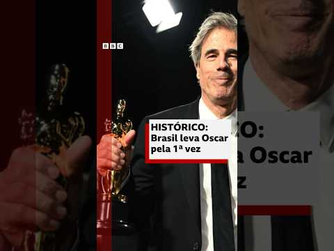 É do Brasil finalmente: 'Ainda Estou Aqui' vence o Oscar de filme internacional #bbcnewsbrasil