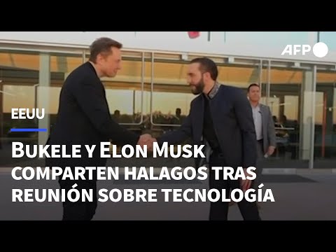 Bukele y Elon Musk comparten halagos tras reunión sobre tecnología en EEUU | AFP