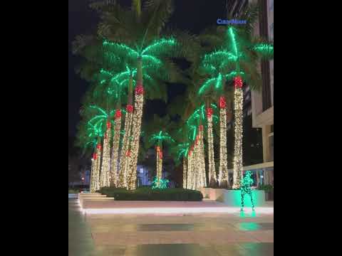 Decoración de navidad 600 Brickell Miami