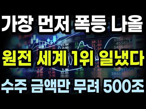 전세계 전력난 시급, 대미투자 원전 초특급 <strong>수혜주</strong>