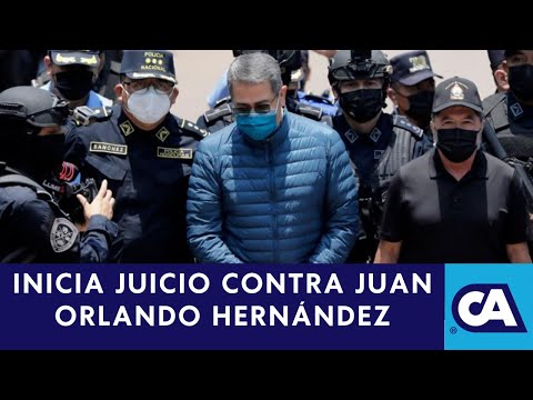Inicia el juicio contra el exmandatario de Honduras, Juan Orlando Hernández