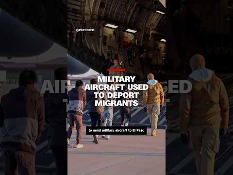 Military aircraft used to deport migrants