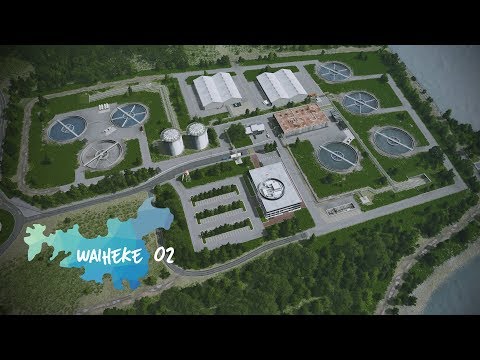 Cities: Skylines | Waiheke - 2 - Realistic Water Treatment Plant [Showcase]