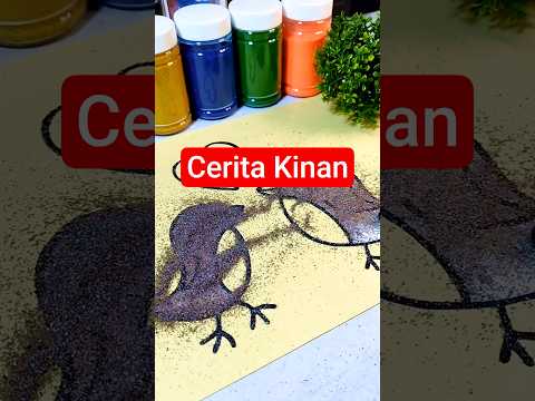 Burung Gagak Tanda ada orang meninggal//Mewarnai Gambar Dengan Pasir Sambil Bercerita #cerita