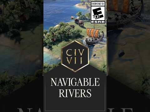 Navigable Rivers: your new favorite mode of travel. 🌊🚣‍♀️  #Civ7