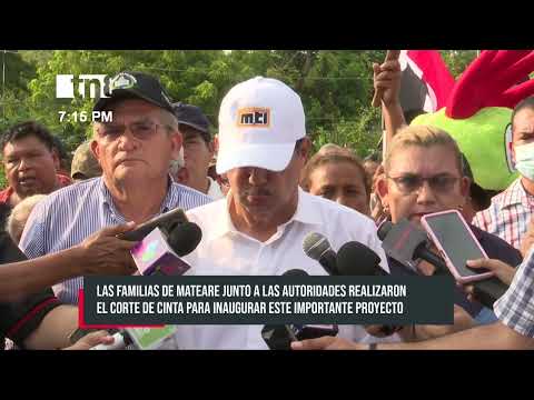 Familias de Mateare y autoridades inauguraron el Puente Miraflores - Nicaragua