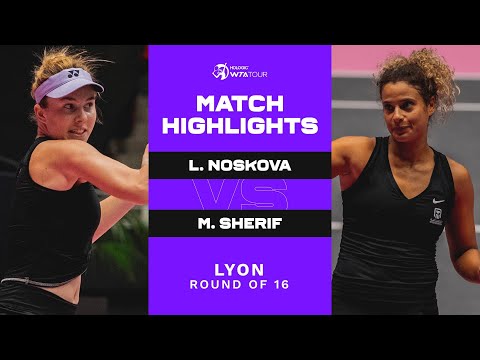 Linda Noskova vs. Mayar Sherif | 2023 Lyon Round of 16 | WTA Match Highlights