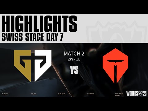 GEN vs TES 매치 하이라이트 | 스위스 Day7 | 2025 월드 챔피언십