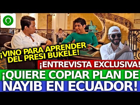 ¡INCREÍBLE! ELLA VIAJÓ DESDE ECUADOR PARA APRENDER DE BUKELE