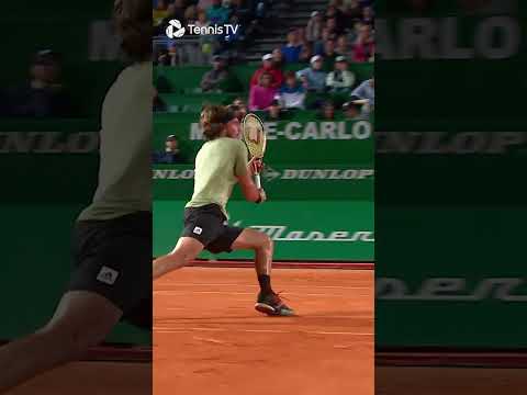 INSANE Tsitsipas Dive vs Schwartzman 😱