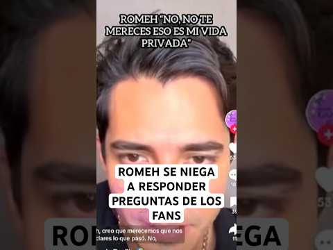 ROMEH SE NIEGA A RESPONDERLE A SUS FANS #viral #rodrigoromeh #ariadnagutiérrez #short #shorts