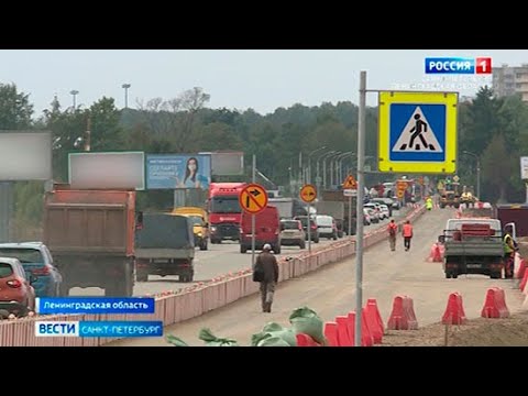 На Колтушском шоссе реконструируют самый загруженный участок