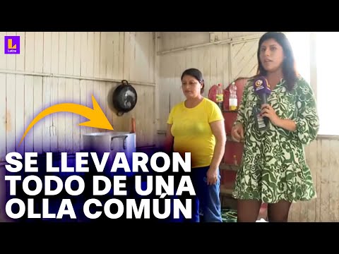 San Juan de Lurigancho: Roban víveres y balones de gas en ollas comunes