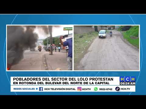 ¡Cansados de Casacas! Pobladores de El Lolo se toman el bulevar del Norte exigiendo reparación calle