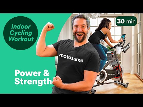 30 Minute Strength & Power Indoor Cycling Workout | Motosumo