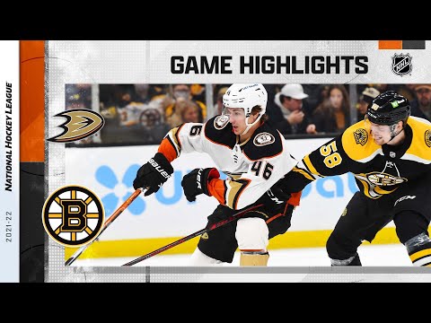 Ducks @ Bruins 1/24/22 | NHL Highlights