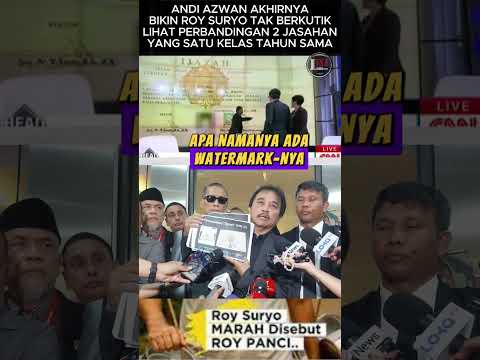 AKHIRNYA ROY SURYO KETAHUAN BOHONG, FAKTA TERBONGKAR DI DEPAN PUBLIK!