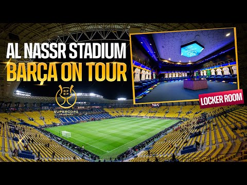 FC BARCELONA in AL NASSR STADIUM!! Alawwal Park Inside Tour 🔵🔴