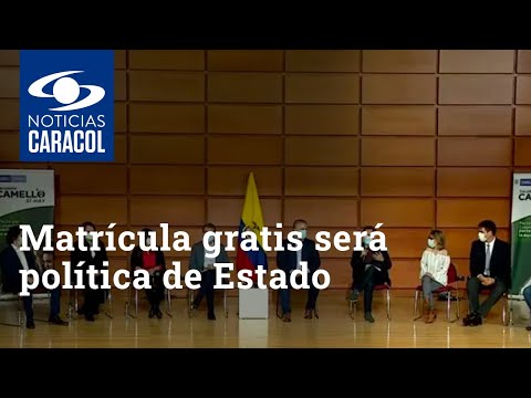 Matrícula gratis será política de Estado, promete Duque al anunciar que en 2022 tampoco se cobrará