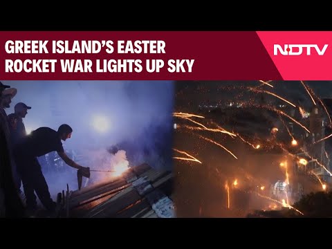 Easter | Annual ‘Rocket War’ Easter Tradition Ignites Skies Over Greek Island