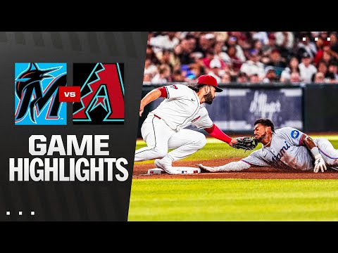 Marlins vs. D-backs Game Highlights (6/28/25) | MLB Highlights