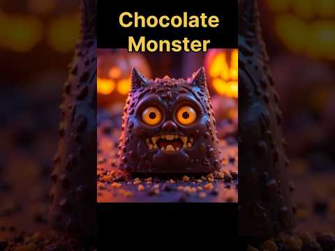 🎃Chocolate monster 🍫 #halloween #ASMR #MinVibes #Shorts#viral