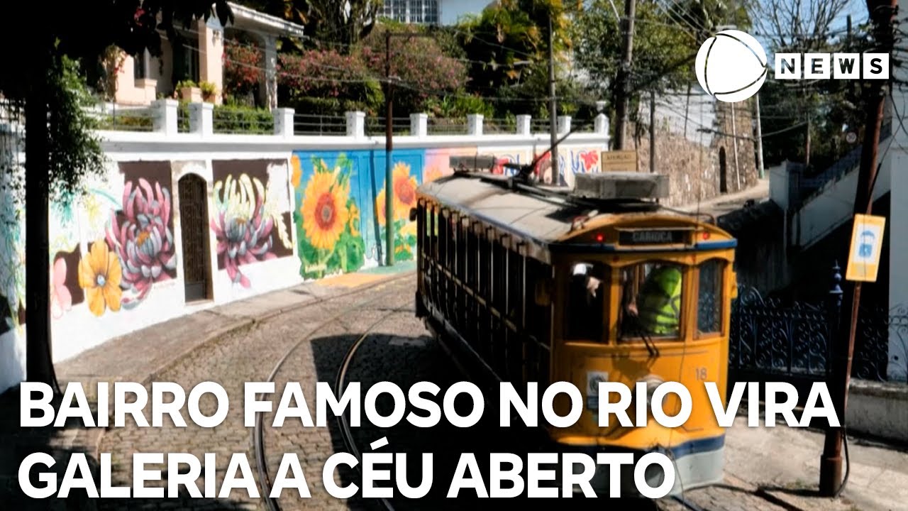 Bairro famoso no Rio de Janeiro vira galeria a céu aberto