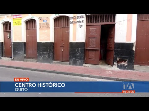 Robo de medidores de agua en el Centro Histórico de Quito