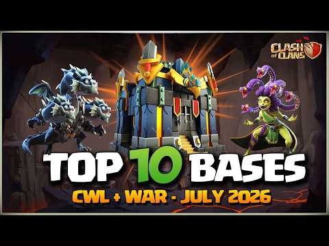 TOP 10 TH17 CWL BASE! New Th17 WAR Bases + Legend Bases🔥Th17 Anti Thrower & Anti Root Rider Bases