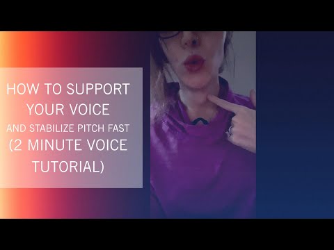 Voice Coach EXPLAINS: How To Support Your Voice AND Stabilize Pitch FAST (2 Minute Voice Tutorial)