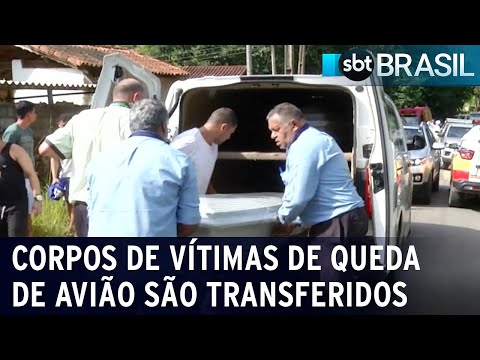 Corpos de vítimas de queda de avião são transferidos para Belo Horizonte | SBT Brasil (29/01/24)