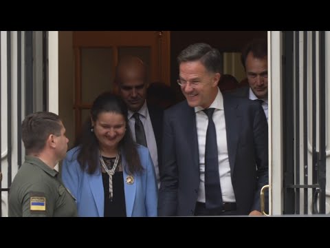 European leaders leave Ukraine's embassy in Washington for Trump talks | AFP
