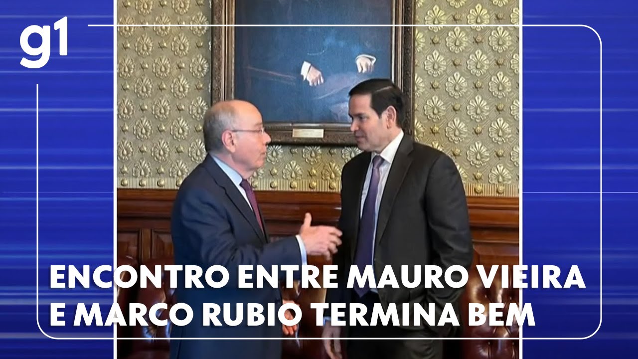 Encontro entre chanceler Mauro Vieira e secretário de Estado Marco Rubio na Casa Branca termina bem