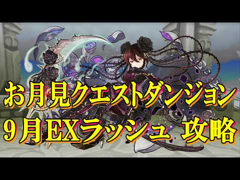 【9月のEXラッシュ】ロゼッタでEXラッシュ攻略！！【パズドラ】【超重力/超高度/制限時間40分】【9月の決戦！EXラッシュ！】【お月見クエスト】