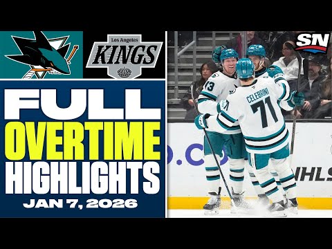 San Jose Sharks at Los Angeles Kings | FULL Overtime Highlights - January 7, 2026