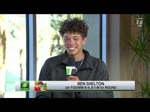 Ben Shelton: ‘It was electric out there’ | 2023 Indian Wells First Round Win Interview