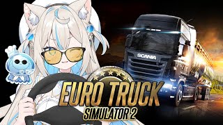 【Euro Truck Simulator2 】はじめての運転🐈無免許猫頑張ります🔥【#にゃぷぷまりーな/#いちプロ 】#VTuber