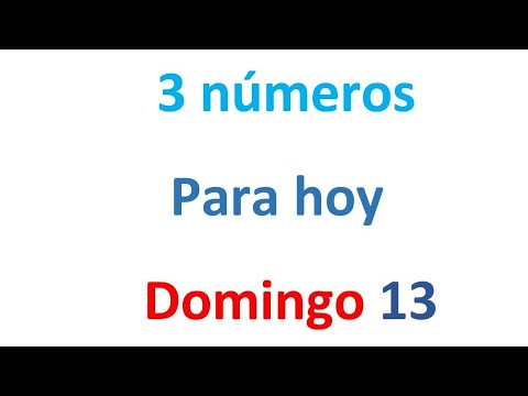 3 números para el Domingo 13 de Octubre, El campeón de los números