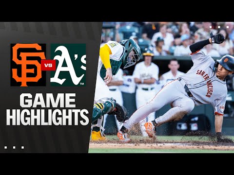 Giants vs. As Game Highlights (7/5/25) | MLB Highlights