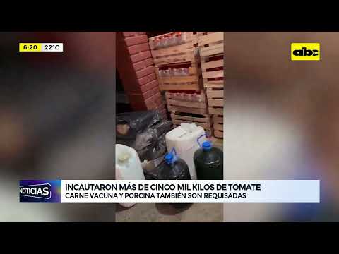 Incautaron más de cinco mil kilos de tomate