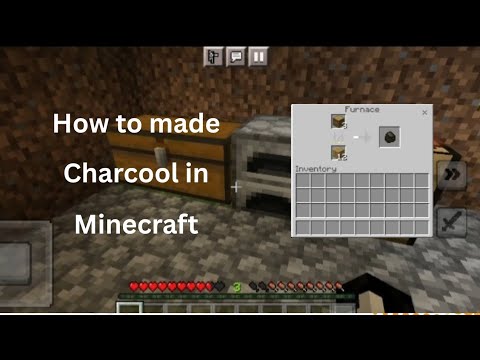 How to  made Charcool in Mobile minecraft