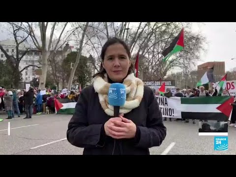 Informe desde Madrid: protestas propalestinas exigen que España pare el envío de armas a Israel