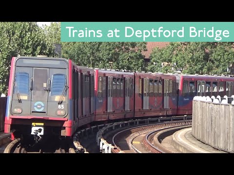 DLR Trains At Deptford Bridge