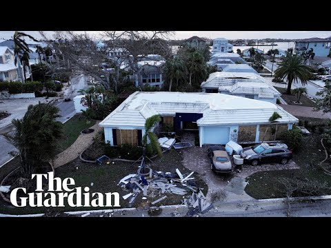 Drone captures destruction caused by Hurricane Milton in Florida
