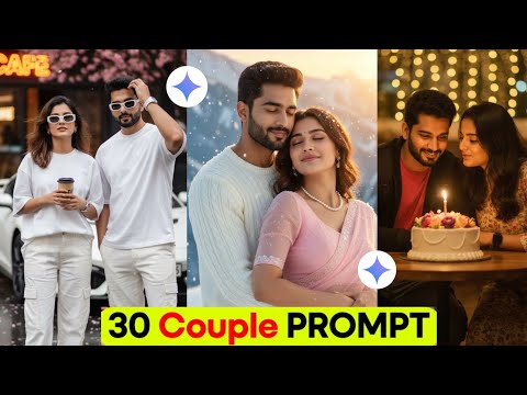 New Couple Photo Gemini Prompt | Gemini Photo edit | Ai Retro Couple Prompts
