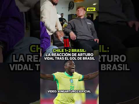 "Siempre la misma m$%#": REACCIÓN de ARTURO VIDAL tras el GOL de BRASIL en CHILE 1-2 BRASIL | Depor