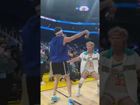 Jackie Moon Meets the Golden State Warriors  | #shorts video clip