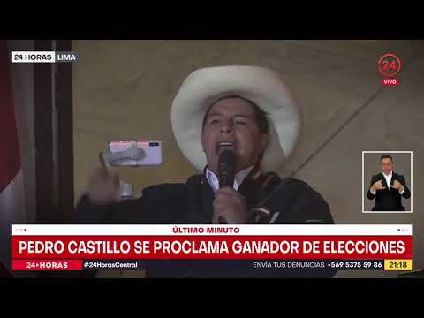 24 Horas en Lima: Pedro Castillo se proclama ganador de las elecciones