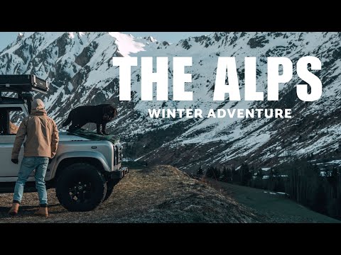 A short winter camping adventure with our dog and defender: Overlanding the alps #camping #landrover