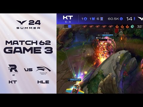 9용 | KT vs. HLE 게임3 하이라이트 | 07.31 | 2024 LCK 서머 스플릿